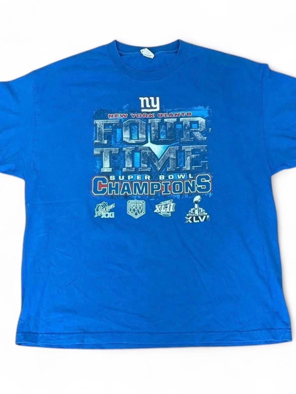 Vintage NY Giants Four Time Super Bowl Champions T-Shirt / original tag!